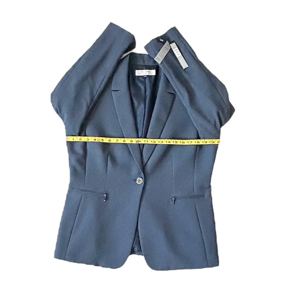 Tahari ASL Women's Blue Pantsuit - Picture 6 of 15